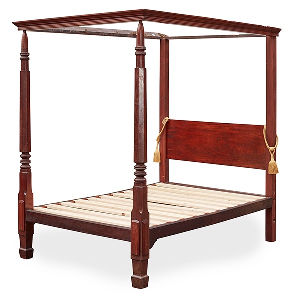 LOT 91 | GEORGE III FOUR POSTER BED | LATE 18TH CENTURY